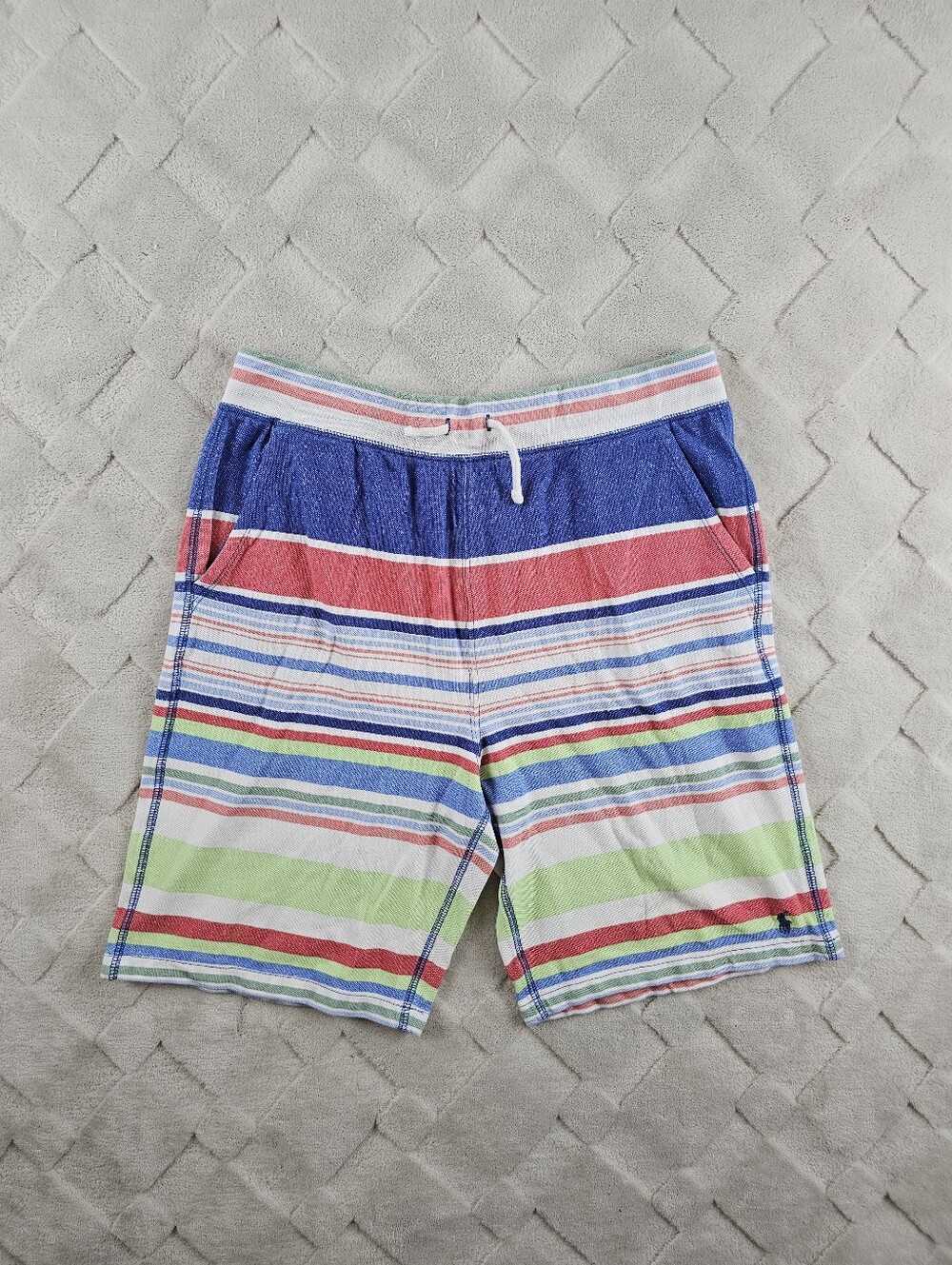 Polo Ralph Lauren Striped Sweat Shorts Youth XL (18-20) Boys Multi Colot